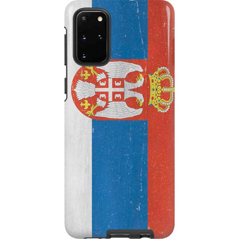 Serbia Flag Distressed Galaxy S20 Plus Pro Case